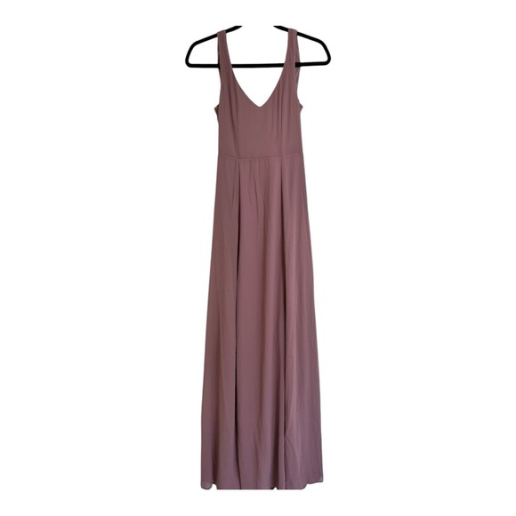 NWT-Show me your mumu Jenn maxi dress antique rose chiffon XXS - Picture 3 of 8